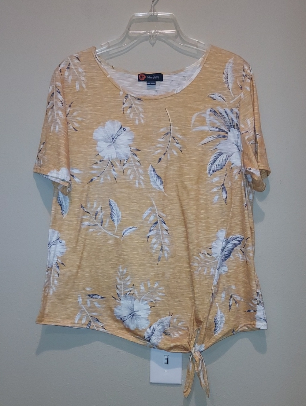 Indigo Poppy Blouse